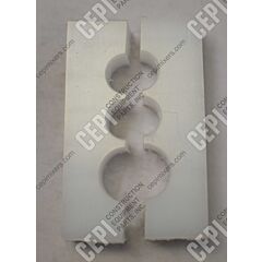 3 Hole Separator Black Plastic