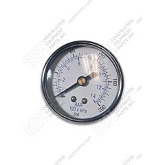 Mixer Air Gauge-200# 1/8 Center Bottom Mount