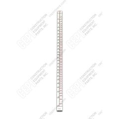 Mixer Water Tank Gauge Strip - 125 Gallon