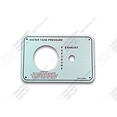 Continental Manufacturing Plate-Water Tank Placard