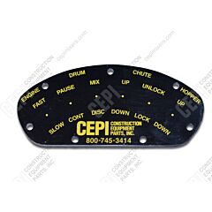 Control Handle Face Plate
